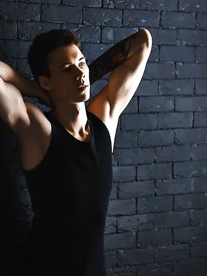 White young man CandysNick like to smoking