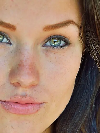 Irresistible brunette gorgeous green