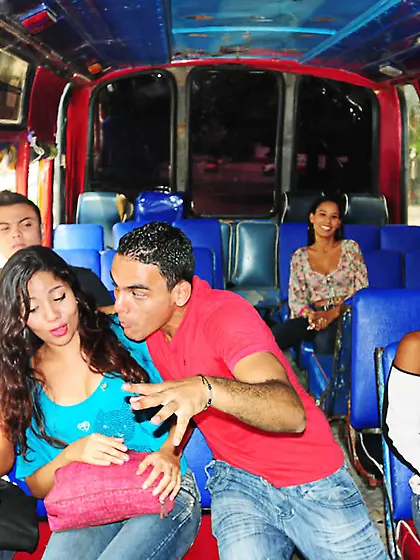 Young latina tight denim