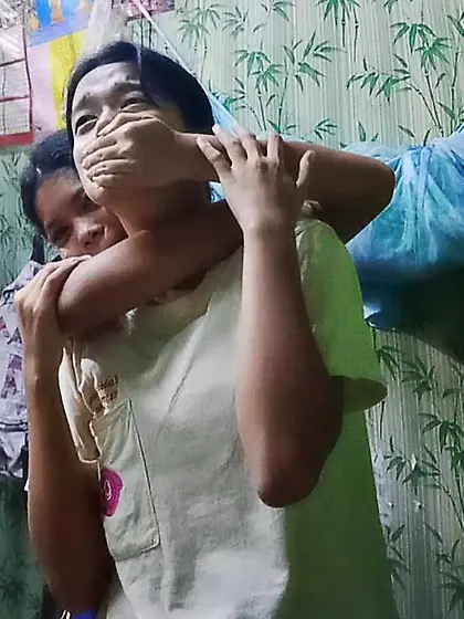 Myanmar girls handgag