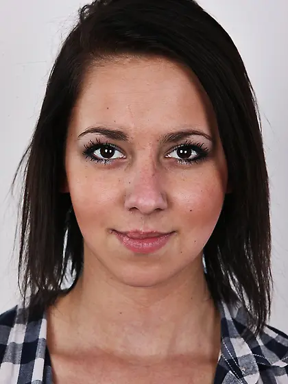 Wild slim brunette teen with very ht body