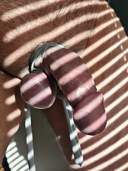 Cock and Balls Tied Up