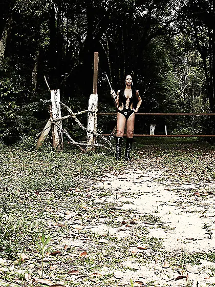 Shemale torturing a stud