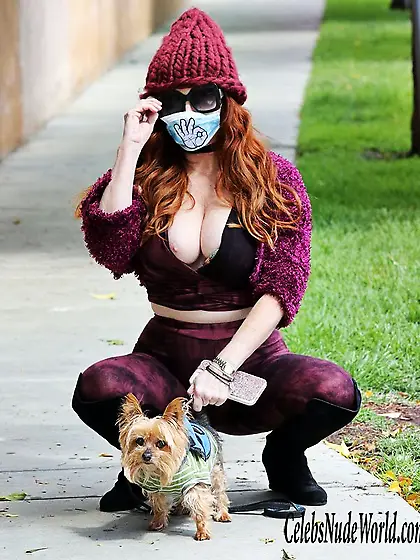 Phoebe Price Nipple Slip While Out In LA