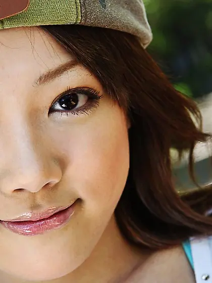 Lustful Asian girl Mai Kitamura is squeezing the beautiful big m