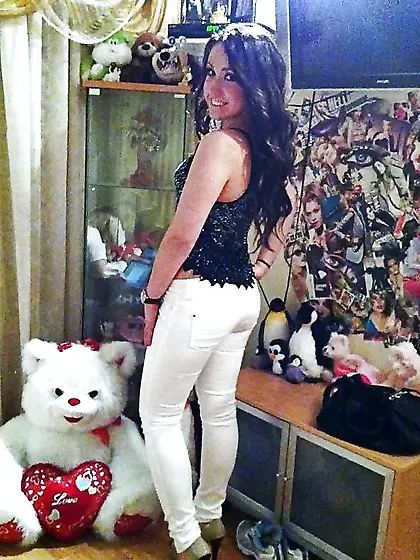 jeans and high heels