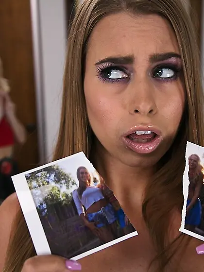 Step sister brunette jeans