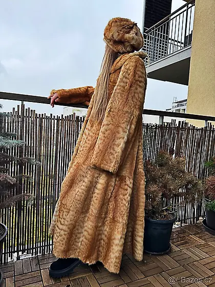Wild cat fur coat