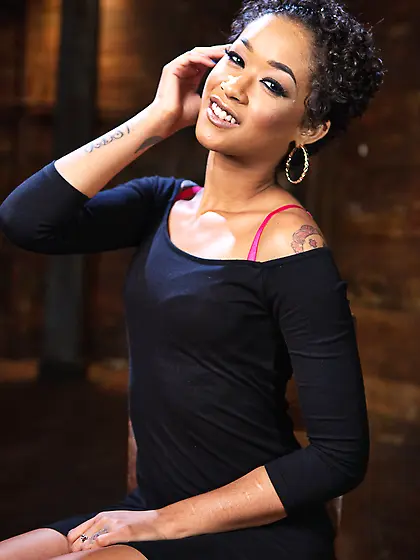 Hot ebony learns her fate in Dom's hands 