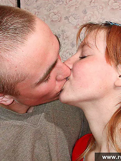 Russian teen redhead blowjob and fuck