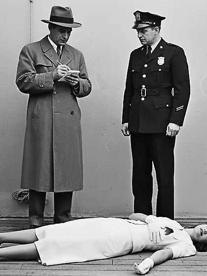 Film Noir Crime Scene