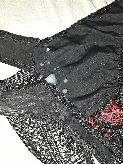 Cum on thong of another users wife