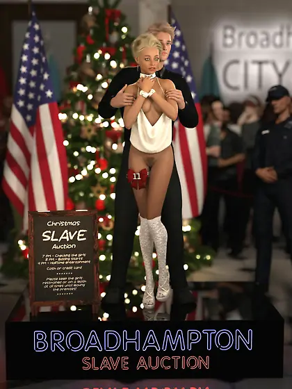 Blonde slave girl sold at City Hall Slave Auction