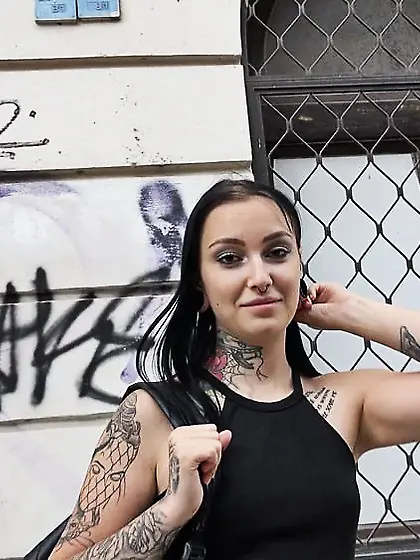 GERMAN SCOUT - TALL TATTOO TEEN SHARLOTTE PICKUP AND FUCK