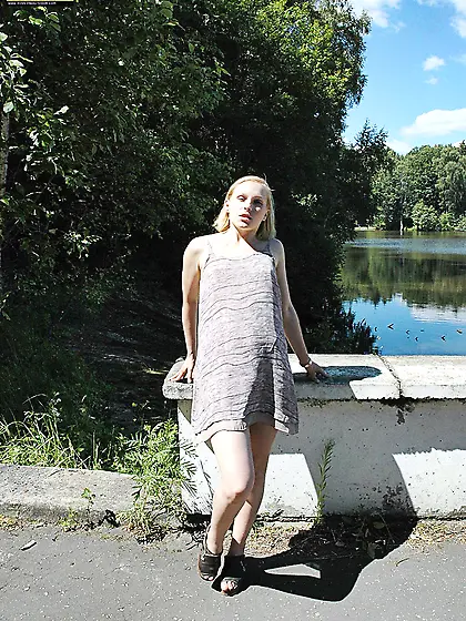 Pissing from concrete fence