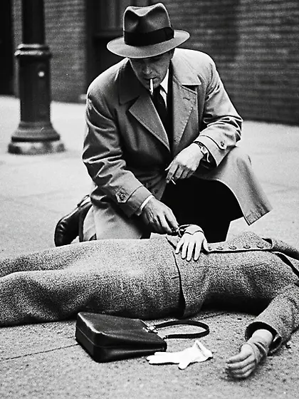 Film Noir Crime Scene