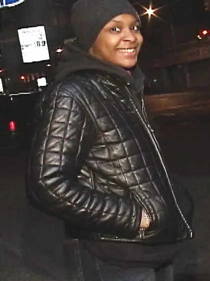 Monica Hall strips and swallows big dick