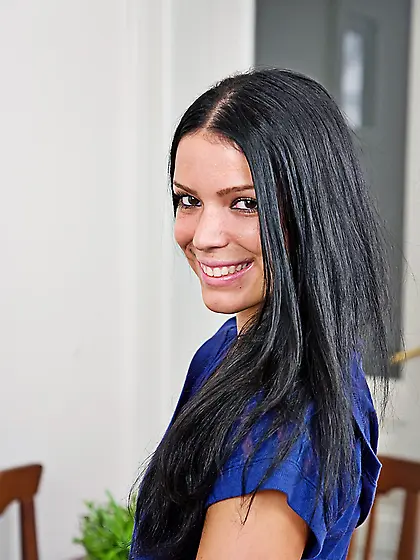 Brunette ass tight jeans