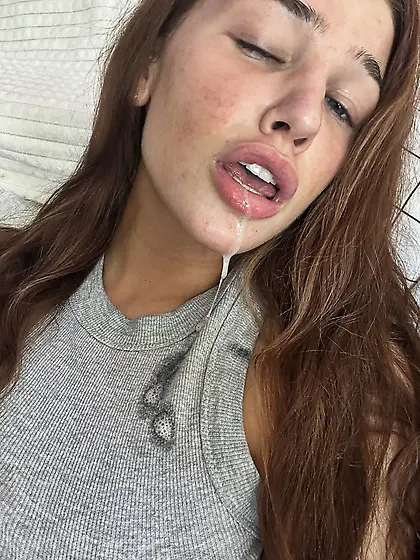 Teens spitting on themselves