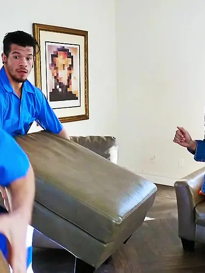 Small arab hostess joyfully