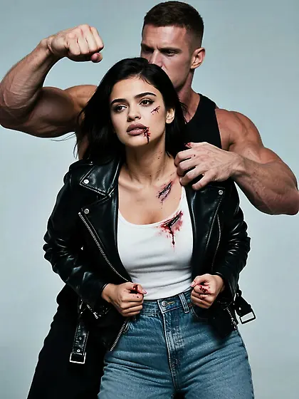 Kylie Jenner beaten up