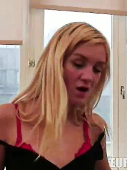 Blonde grits teeth rams