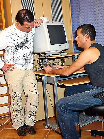 Horny secretary loves multi