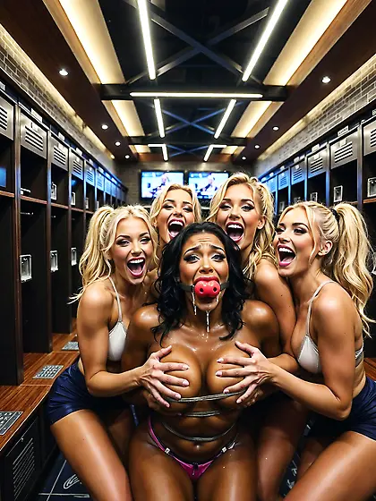 White mistress and ebony slut