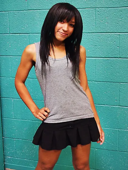 Black haired girl small