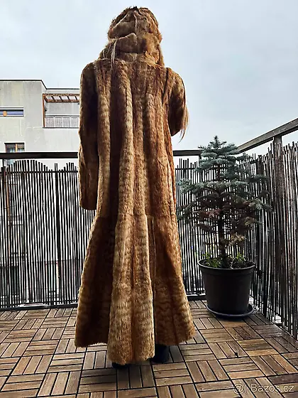 Wild cat fur coat