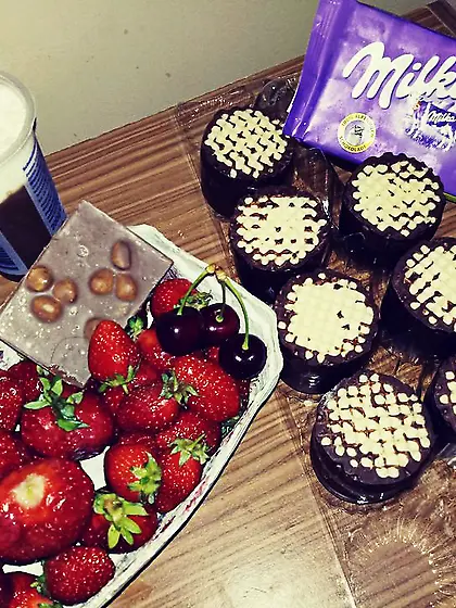 Straight dark eyes girl