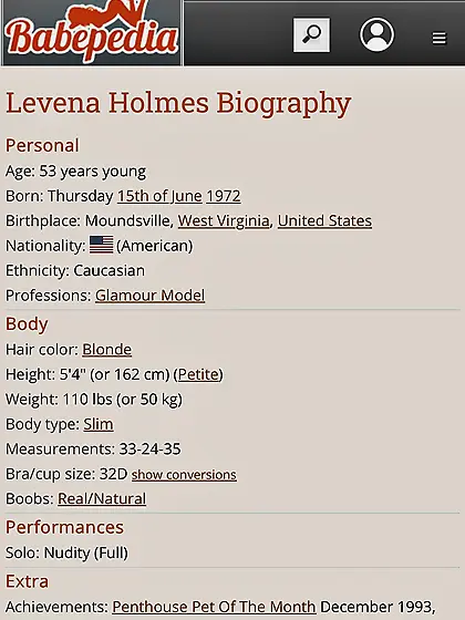 Levena Holmes (Best of her Big BLONDE