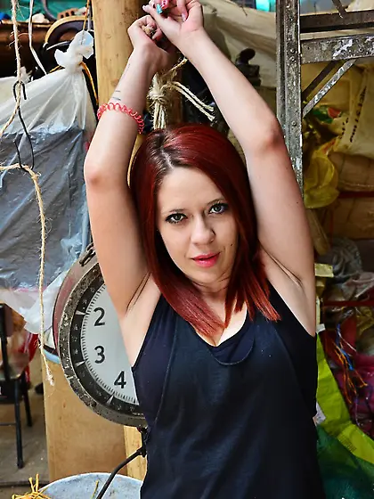 Redhead Yuly Perdomo gets bedroom ready for Pedro Nel sex