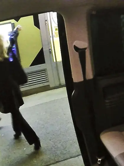 Czech blonde wants his thick drip after a quick backseat tease