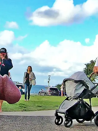 WNBR Byron Bay public erection exhibitionist flash