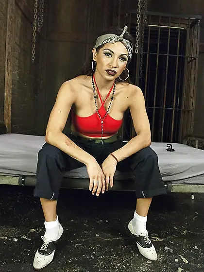 Exotic ladyboy perches hot