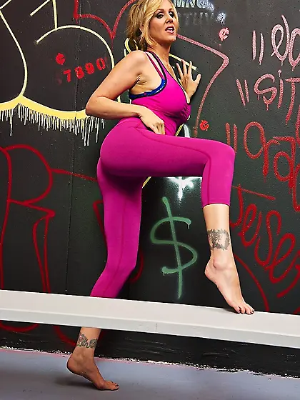 Hot busty blonde milf