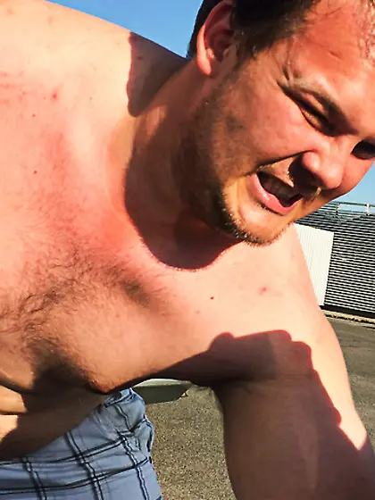 Handsome hunks showing sexy