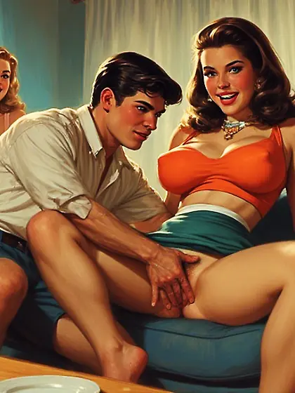 50's Party Pulp Art