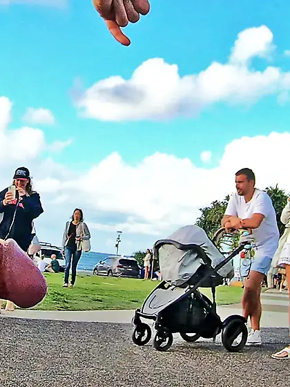 WNBR Byron Bay public erection exhibitionist flash