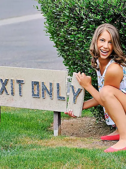 Naked naughty chick Presley Hart shows off her ass and tits on t