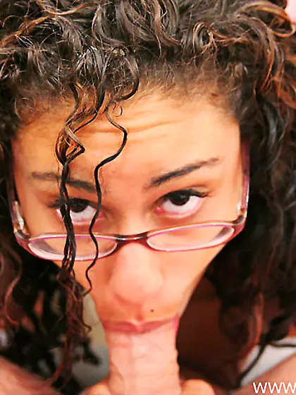 Dumping baby batter on her stylish specticles