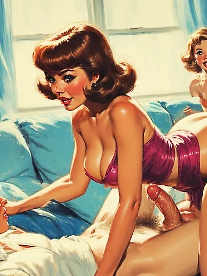 50's Party Pulp Art