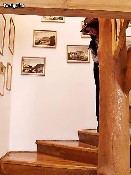 Stairway Masturbation