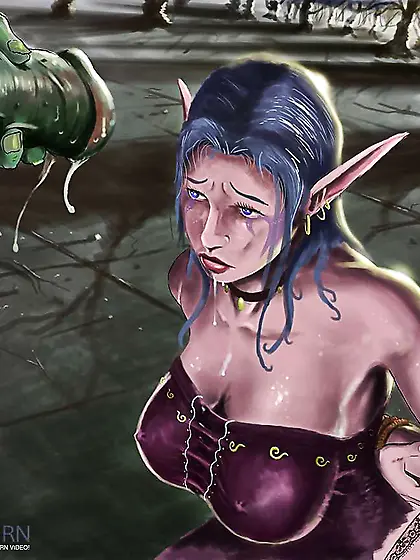 Splendid Dark-Hued Nymphs...  Delicious and Super-Naughty Cartoon