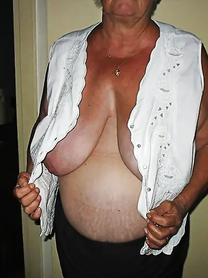 Housewife showing her big breasts