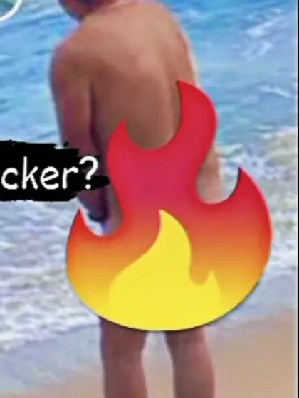 Men nude at the beach