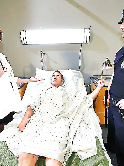 American uniform black stocking fucking