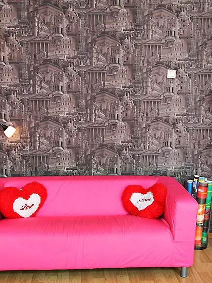 When Sara walks into