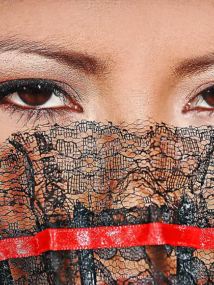 Seductive big tits pierced nipples